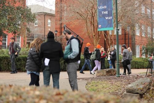 Lifetime Production Prepares Student Interns For Film Careers   Campus Film Shoot 